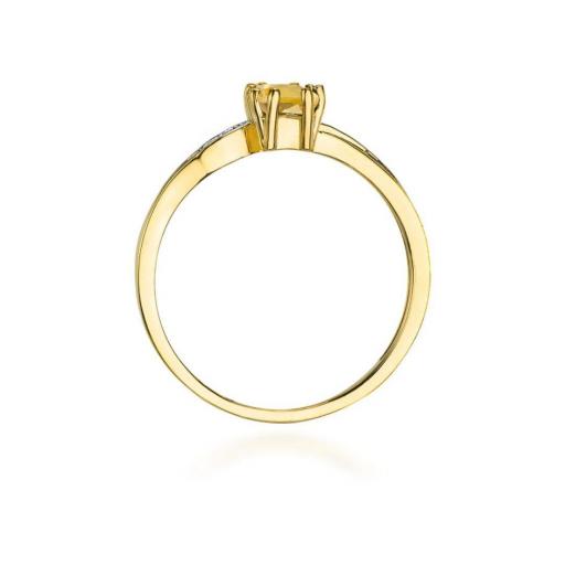 Anillo Élise Oro Amarillo 9K con Citrino y Diamantes 0,60 ct [2]