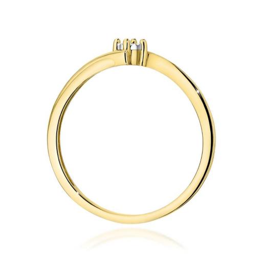 Anillo Emma Oro Amarillo 9K con Diamante 0,01 ct [2]