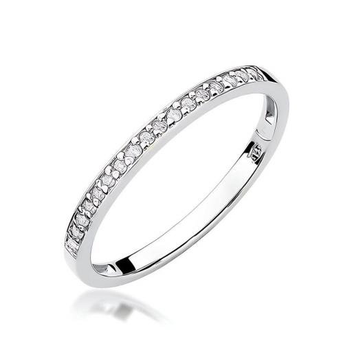 Anillo Eternelle Oro Blanco 9K con Diamantes de Laboratorio 0,085 ct [0]