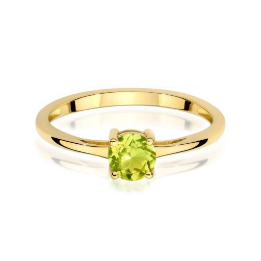 Anillo Eudora Oro Amarillo 14K con Peridoto 0,60 ct [1]