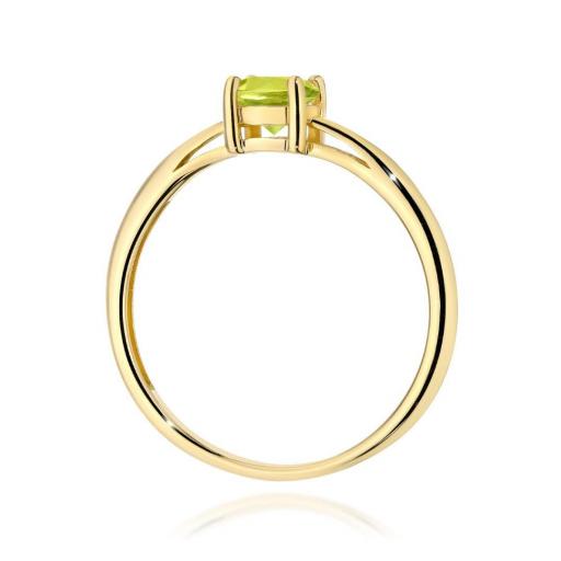 Anillo Eudora Oro Amarillo 14K con Peridoto 0,60 ct [2]