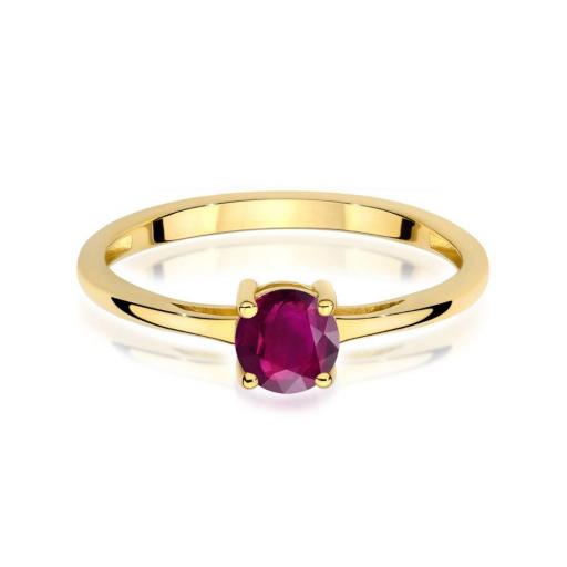 Anillo Liora Oro Amarillo 14K con Rodolita 0,60 ct [1]