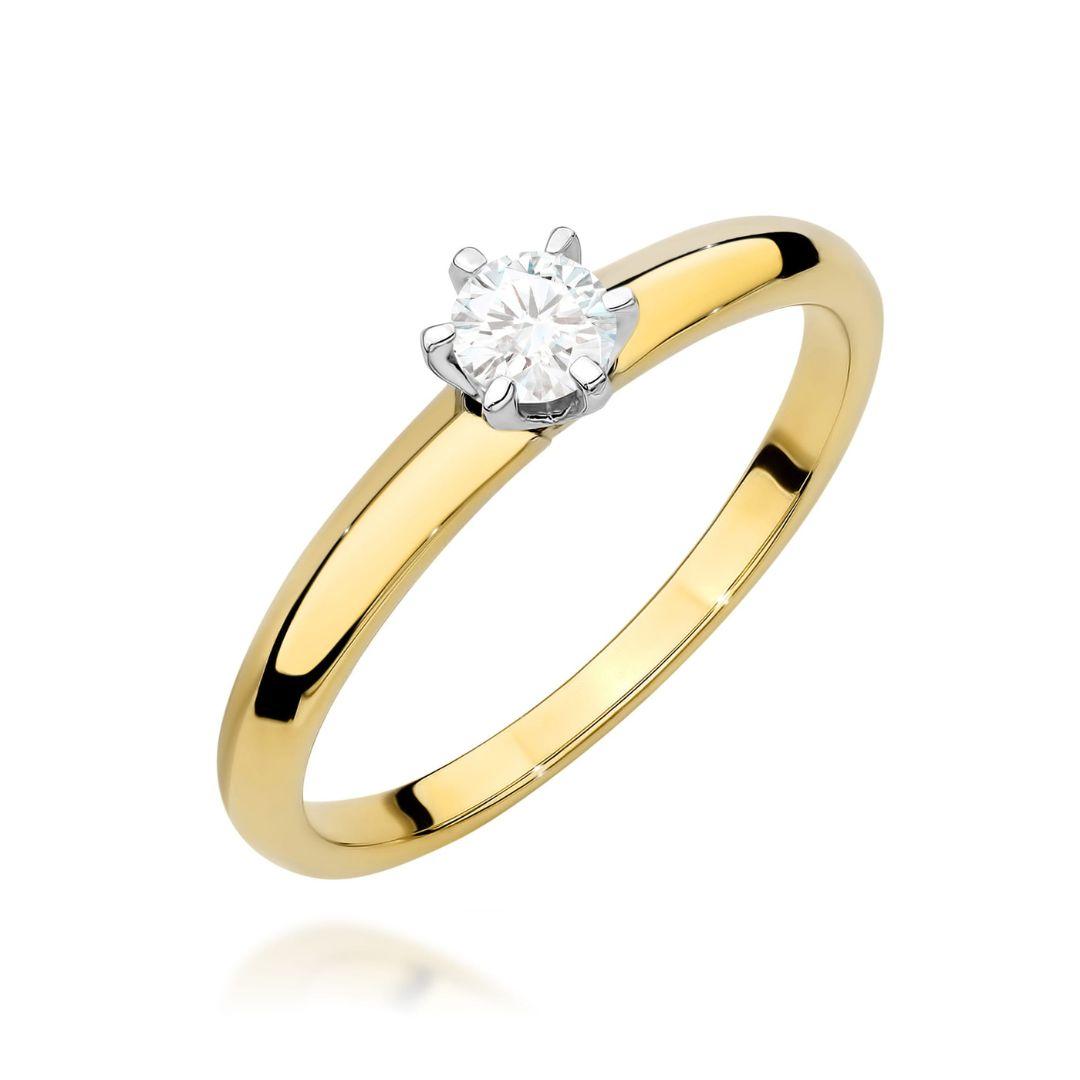 Anillo Lira Diamante 0,25 ct en Oro 14K