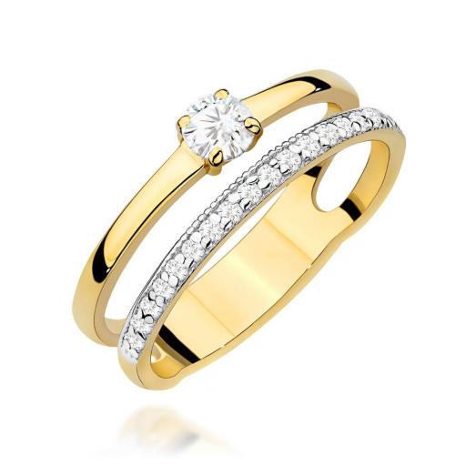 Anillo Noa Diamantes 0,40 ct en Oro 14K