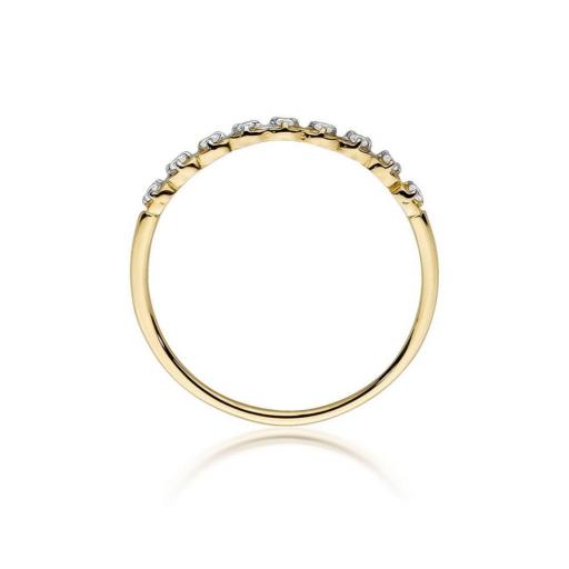 Anillo Ema Oro Amarillo 9K con Diamantes 0,05 ct [2]