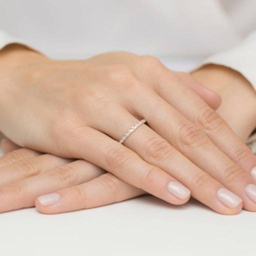 Anillo Ema Oro Amarillo 9K con Diamantes 0,05 ct [3]