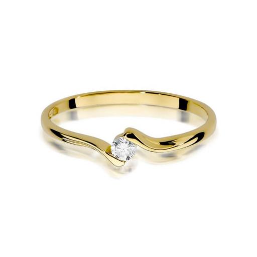 Anillo Serena Diamante 0,09ct Oro Amarillo 14K [1]