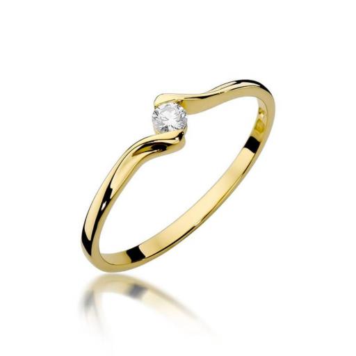 Anillo Serena Diamante 0,09ct Oro Amarillo 14K