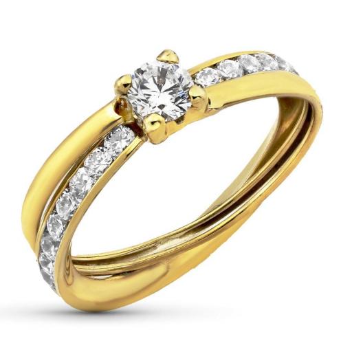 Anillo de Oro 9k con Circonitas – Elegancia Accesible en Oro Amarillo [0]