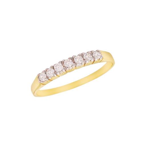 Anillo de compromiso oro 18k con circonitas modelo 1004