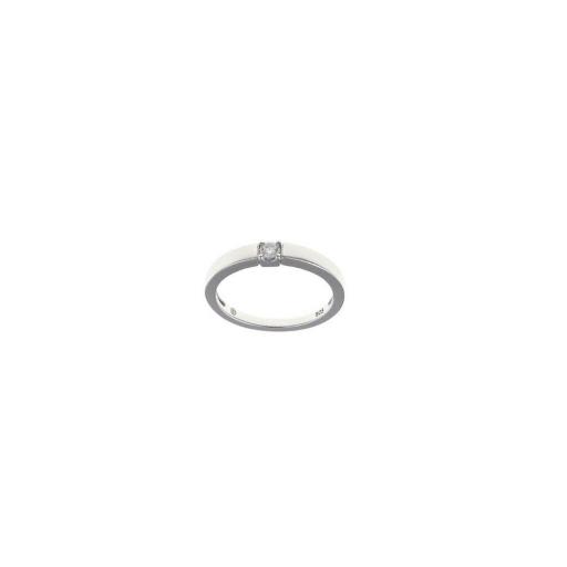 Anillo plata de salvatore chapado dorado con circonita