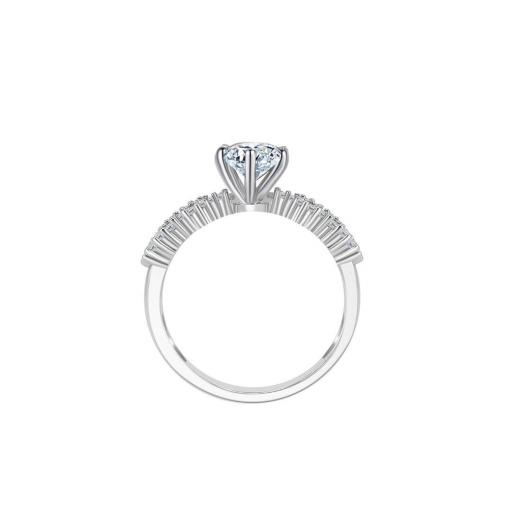  Anillo plata con piedra moissanite diamante de Brizzling BMR 064 talla 18 [1]