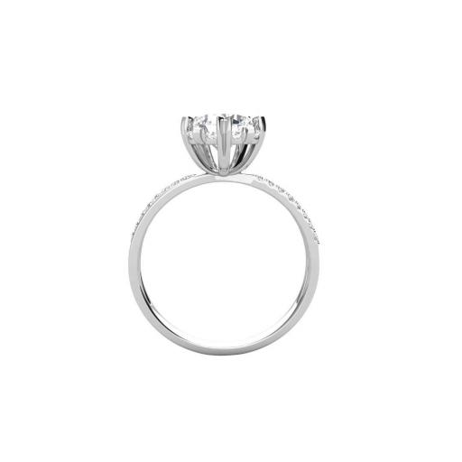   Anillo plata con piedra moissanite diamante de Brizzling BMR 081 talla 18  [1]