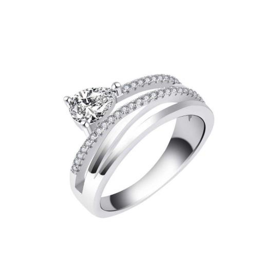 Anillo plata zirconia Brizzling 008