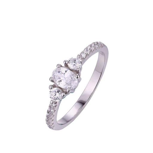 Anillo plata zirconia Brizzling 033 tipo solitario