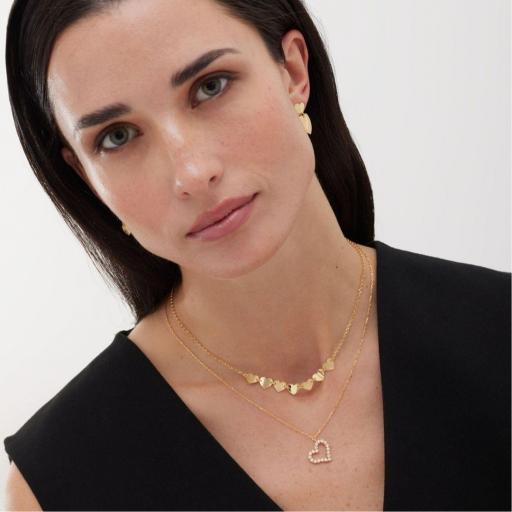 COLLAR EL GESTO CORAZÓN DE CRISTALES RIVIÈRE EN PLATA DE LEY · VICTORIA CRUZ [1]