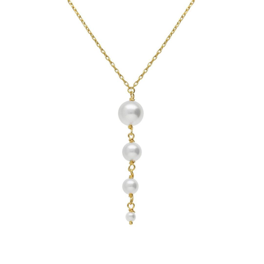 COLLAR LARGO DE PERLAS EN PLATA DE LEY · AURORE · VICTORIA CRUZ