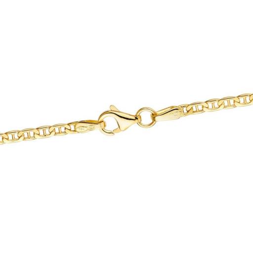 Cadena Ancla Plana Hueca en Oro Amarillo 18K – Elegancia Ligera [1]