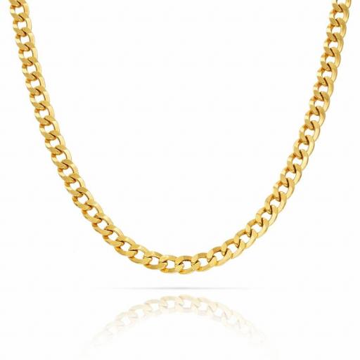 Cadena Barbada Oro 18K – Estilo, Fuerza y Elegancia Masculina [0]