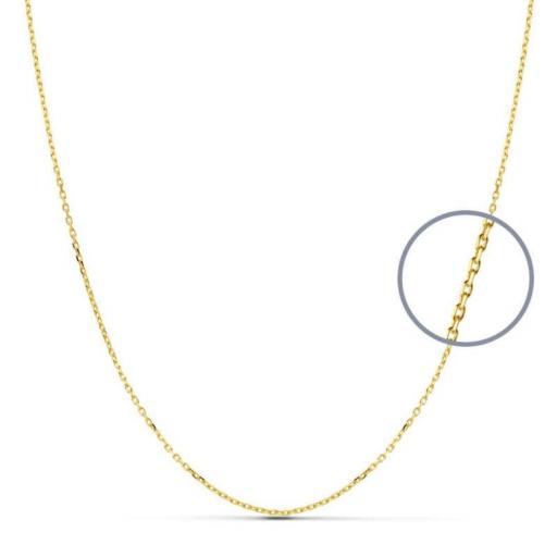 Cadena Forzada Maciza de Oro Amarillo 18K – Elegancia Sutil y Resistente