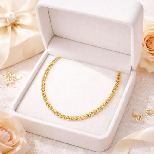 Cadena Love Maciza en Oro 18K – Elegancia Atemporal [1]