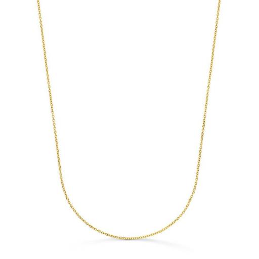Cadena Oro Amarillo 18K Maciza Rolo 45 cm 1 mm