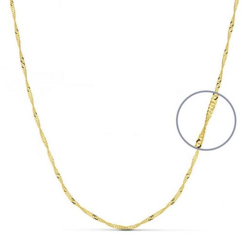 Cadena Oro Amarillo 18K Maciza Singapur 45 cm