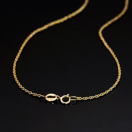 Cadena Rolo Maciza de Oro Amarillo 18K – Presencia y Elegancia Clásica [1]