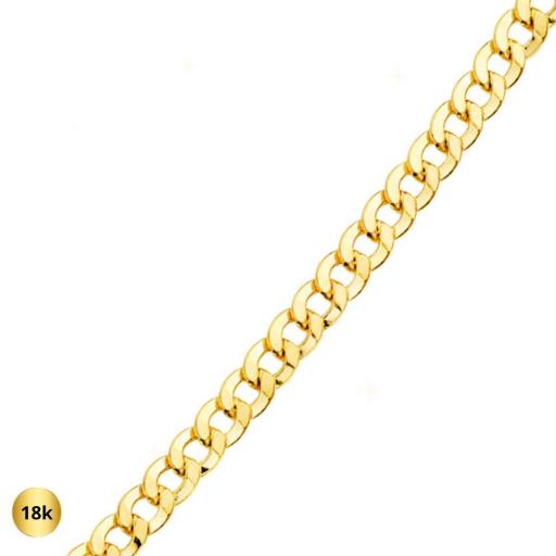 Cadena de oro 18k hueca barbada de 60 cm [1]