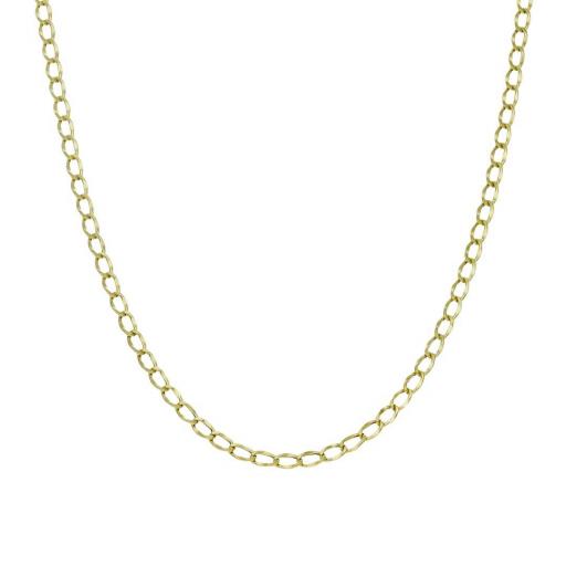  Cadena oro 18k bilbao hueca para mujer de 45 cm de 2mm