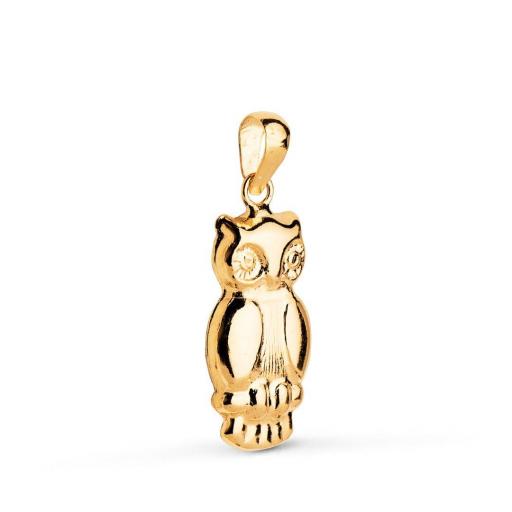 Colgante Búho Oro Amarillo 18K - Sabiduría y Protección [1]
