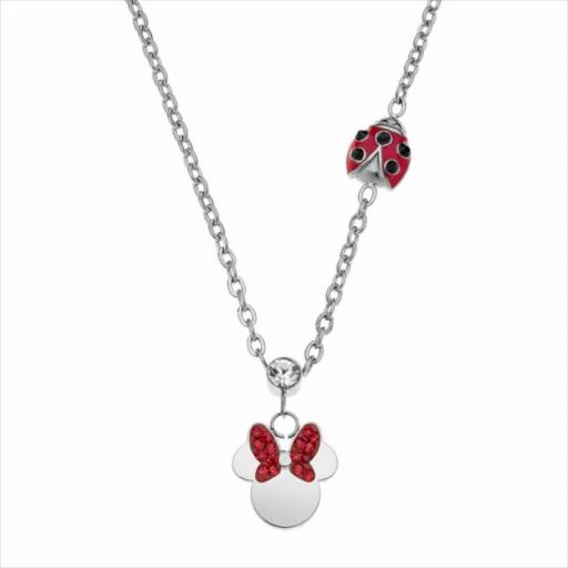 Colgante Disney Minnie mariquita roja en acero [0]
