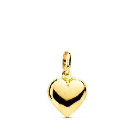 Colgante de Oro Amarillo 18K – Corazón Emoción en Cada Detalle