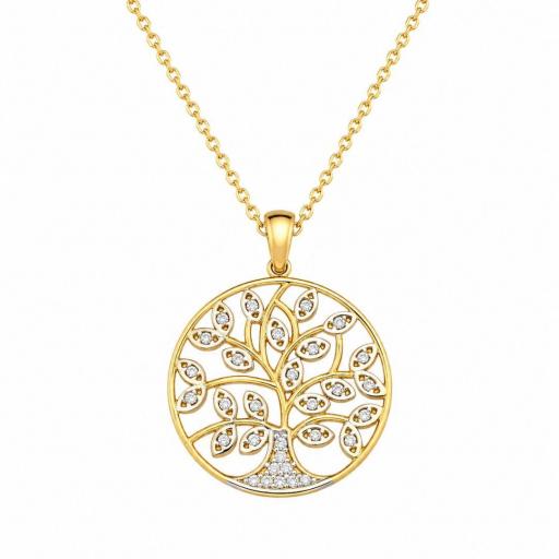 Colgante de oro 18k Árbol de la Vida 