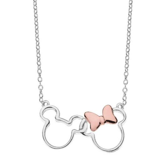 Collar Disney Mickey y Minnie en Plata 925 con circonitas [0]