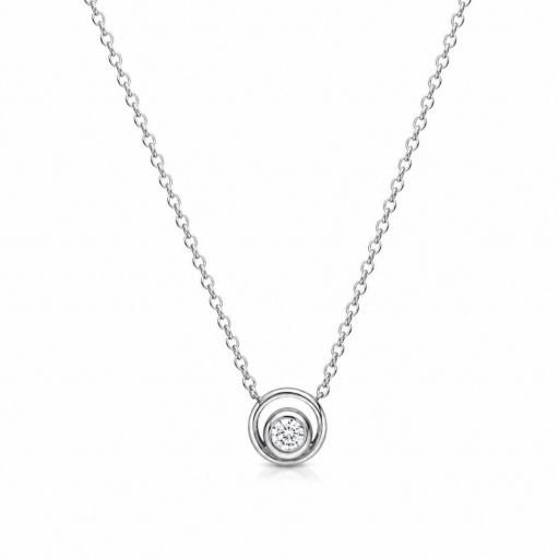 Collar Minimalista de Plata con Circonita – Brillo Sutil para Cada Día [0]