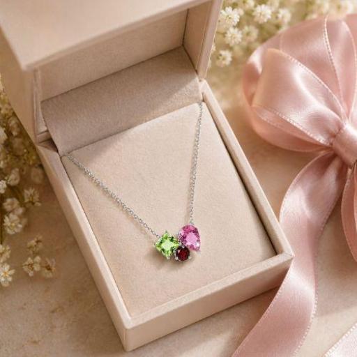 Collar Multicolor en Plata de Ley 925 con Circonitas Cristalinas – Elegancia Femenina [2]