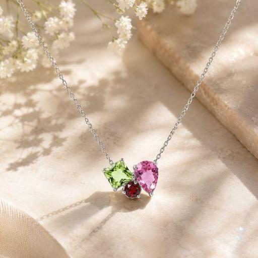 Collar Multicolor en Plata de Ley 925 con Circonitas Cristalinas – Elegancia Femenina [3]