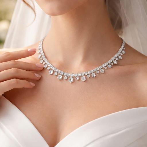 Collar Novia Brillo Imperial – Elegancia con Circonitas [1]