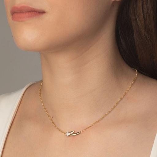 Collar Ojha Crystal en Plata de Ley con Cristal Blanco – Victoria Cruz [1]