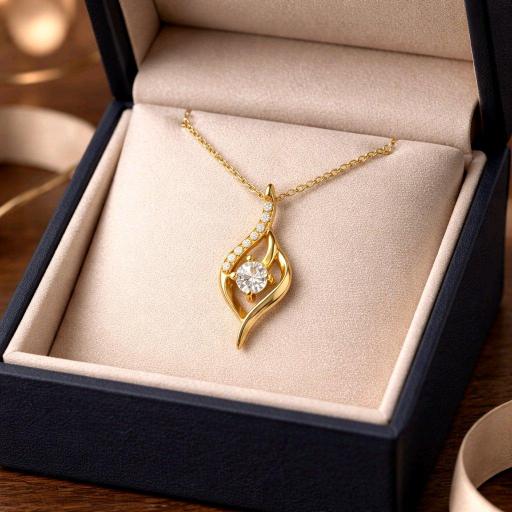 Collar en Oro 18K con Circonitas Blancas – Regalo Elegante [2]