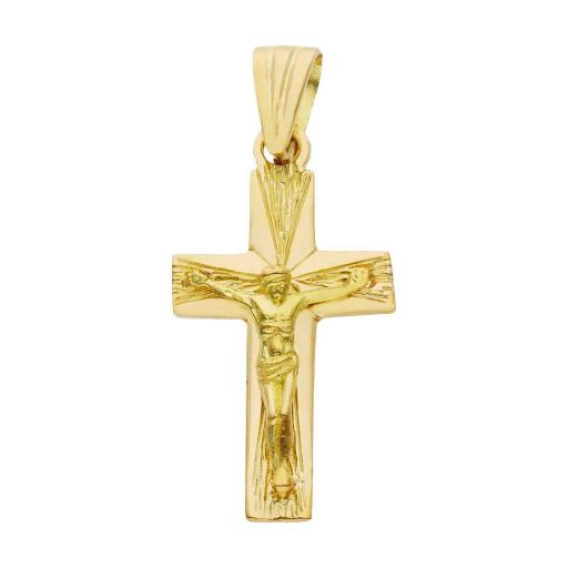 Colgante cruz cristo oro 18k 