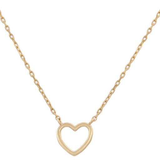 Gargantilla oro 18k en forma de corazon