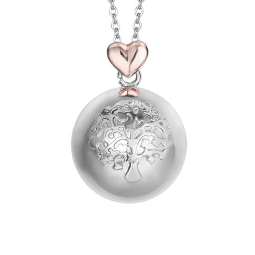 Llamador de Ángel "Raíces de Amor" – Árbol de la Vida con Corazón en Oro Rosa