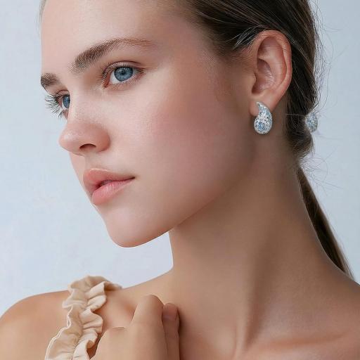 Pendientes Gota Azul en Plata 925 – Elegancia Atemporal [2]