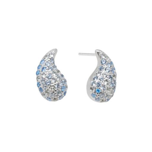 Pendientes Gota Azul en Plata 925 – Elegancia Atemporal