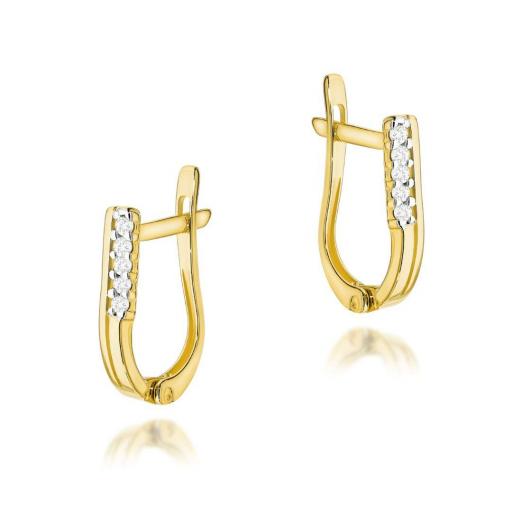 Pendientes Ianthe Oro 14K con Diamantes
