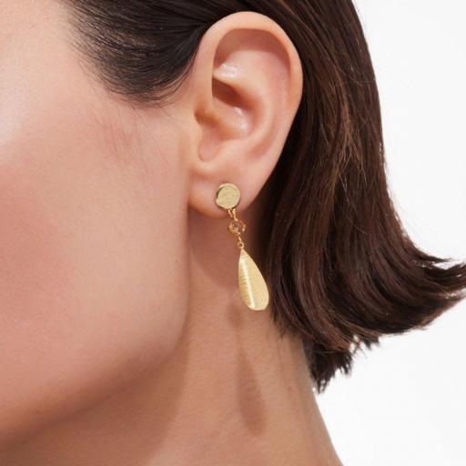 Pendientes Noise Lágrima Light Topaz en Plata de Ley bañada en Oro 18kt – Victoria Cruz [1]