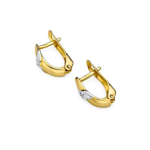 Pendientes Thessa Oro 14K con Diamantes [1]