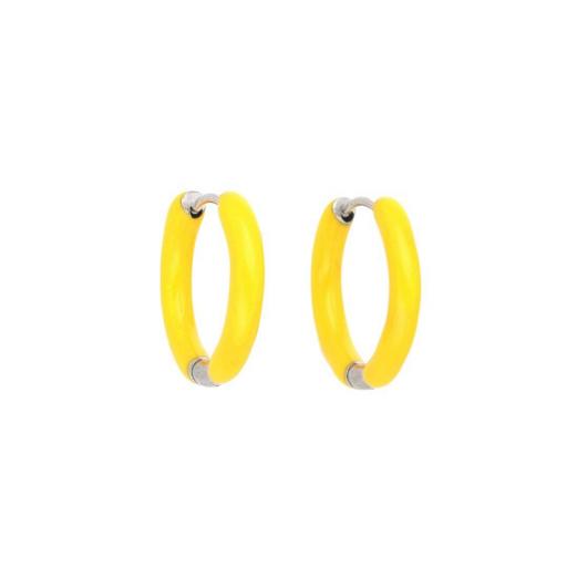 Pendientes aros esmalte 18 mm [1]